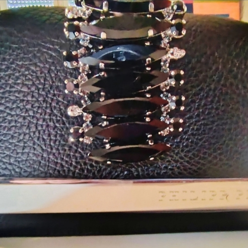 Philipp Plein Black and Silver Clutch Shoulderbag with Edgy Glamour $2200 - Picture 4 of 12